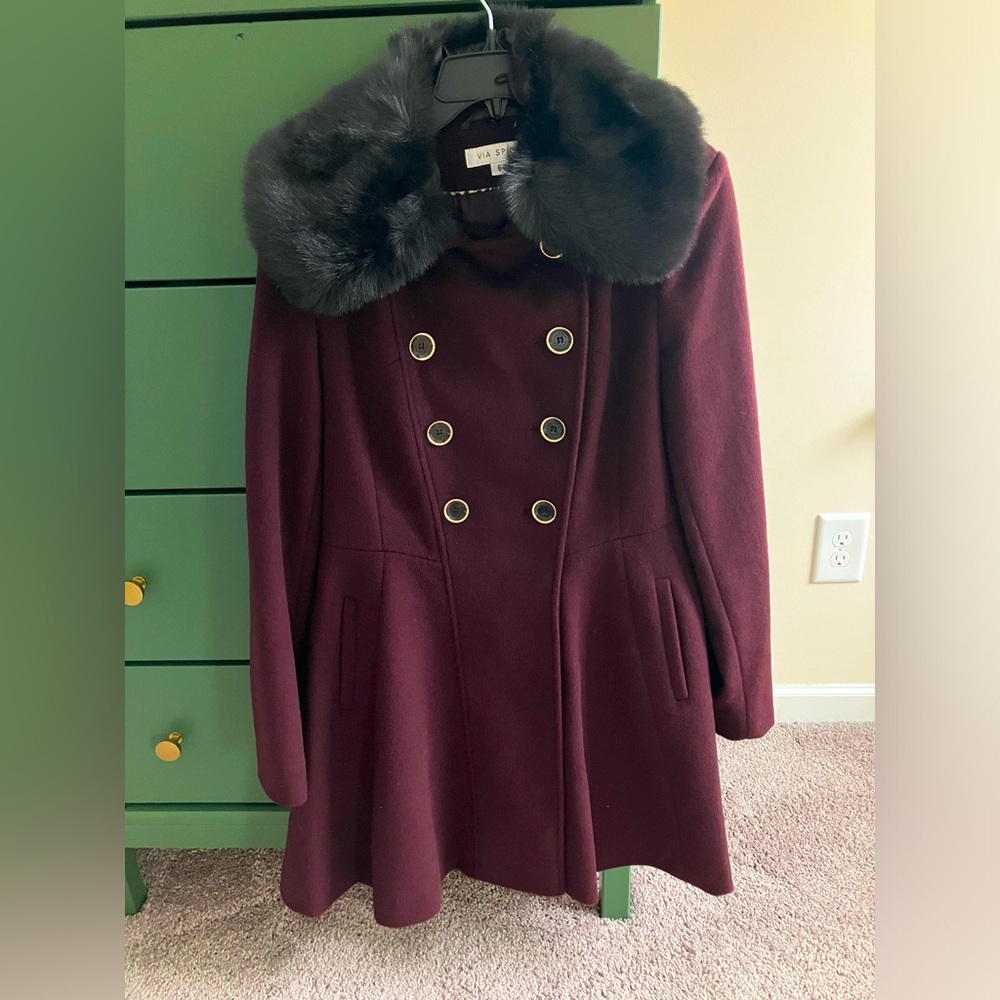 Via Spiga wool blend coat size 6